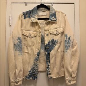 Blank NYC Cream and Blue Jacket